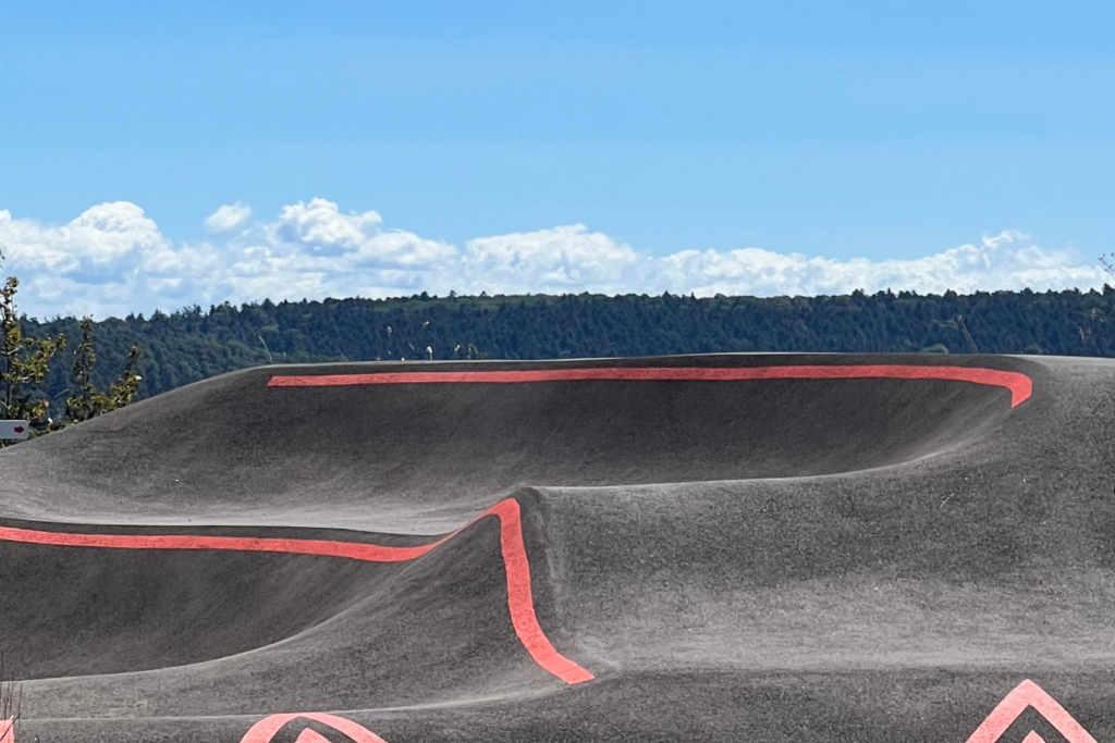 Pumptrack en Alsace à côté de Strasbourg.